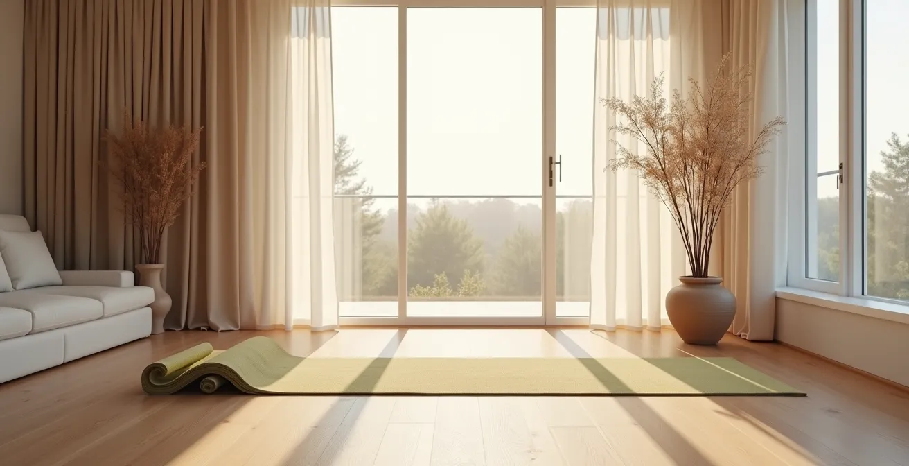 Serene home environment showcasing the calming effect of professional organization